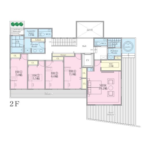 間取り図 1階